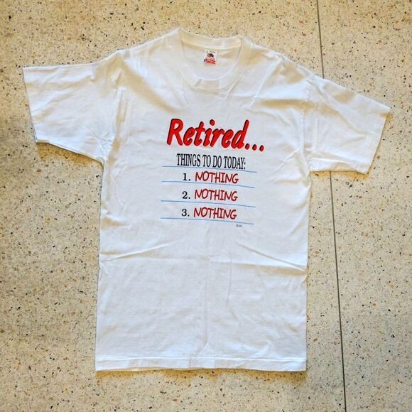 90s Vintage Retired Humor T Shirt Single Stitch - Picture 5 of 6